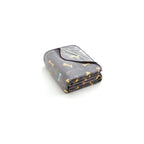 Super Soft and Premium Fuzzy Flannel Fleece Pet Dog Blanket, The Cute Print Design Washable Fluffy Blanket for Puppy Cat Kitten Indoor Outdoor, Grey, 32 x 24 Inches