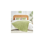 Checkered Flannel Fleece Throw Blanket Soft Cozy Checkerboard Grid Print Chessboard Gingham Pattern Blankets for Bed Couch Sofa, 50"x60", Sage Green