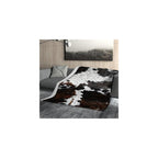 Cow Print Blanket Soft Flannel Lightweight Cowhide Western Throw Blanket Cozy Warm White Brown Cow Blankets All Seasons Living Room Decor for Couch Chair Bed Sofa Office 60x80 inch